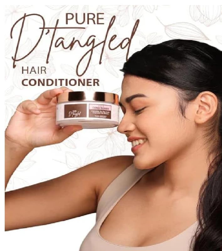 Pure Aatman Hair Mask For Frizzy & Split ends, Shea Butter, Avocoda Oil to Treat Hair Damage & Flaky Scalp, 100gm