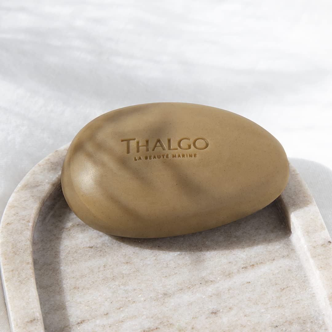 Thalgo Marine Algae Solid Cleanser - Revitalising Face Cleanser for Detoxifying & Smoothing Skin Texture - 100g