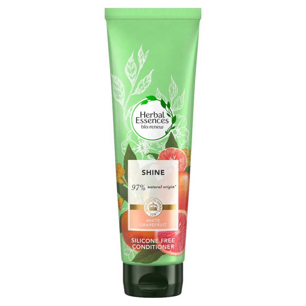 Herbal Essences Shine Silicone Free Conditioner with White Grapefruit, Natural Hair Care Formula, 275 ml