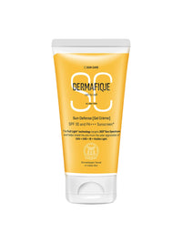 Dermafique Sun Defense Gel Crème, SPF 30, PA +++ Sunscreen 150g, for All Skin Types, 360 degree Sun Spectrum Protection, Prevents Tanning & Photoaging, Protects from UVA,UVB, IR & Visible Light, Dermatologist Tested on Indian Skin, for Men & Women