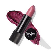 Ruby's Organics Semi-Matte Lipstick for Women All Indian Tones- Highly Pigmented, Moisturizing, Non Drying, Lightweight and Long Lasting- Lip Makeup, Synthetic Chemical Free- Berry, 3.7g