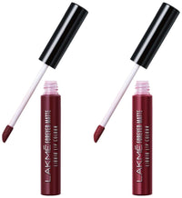 Lakmé Forever Matte Liquid Lip Color, Matte Finish, 5.6 ml - Wine Touch and Forever Matte Liquid Lip Color, Matte Finish, 5.6 ml - Red Sangria