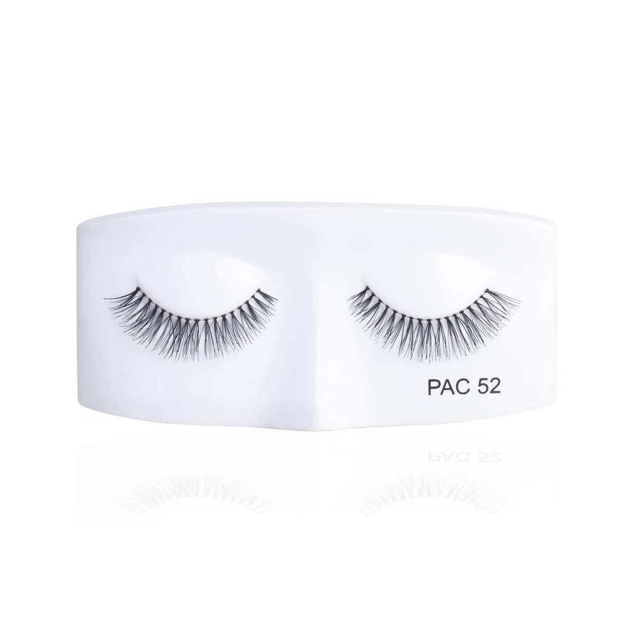 PAC Tapered Eye Lashes for Women (52) | Eye Makeup | Cotton Fake Lashes | No Chemicals or Dyes | Long, Reusable, 3D Natural False Eyelashes Extension (Pack of 1)