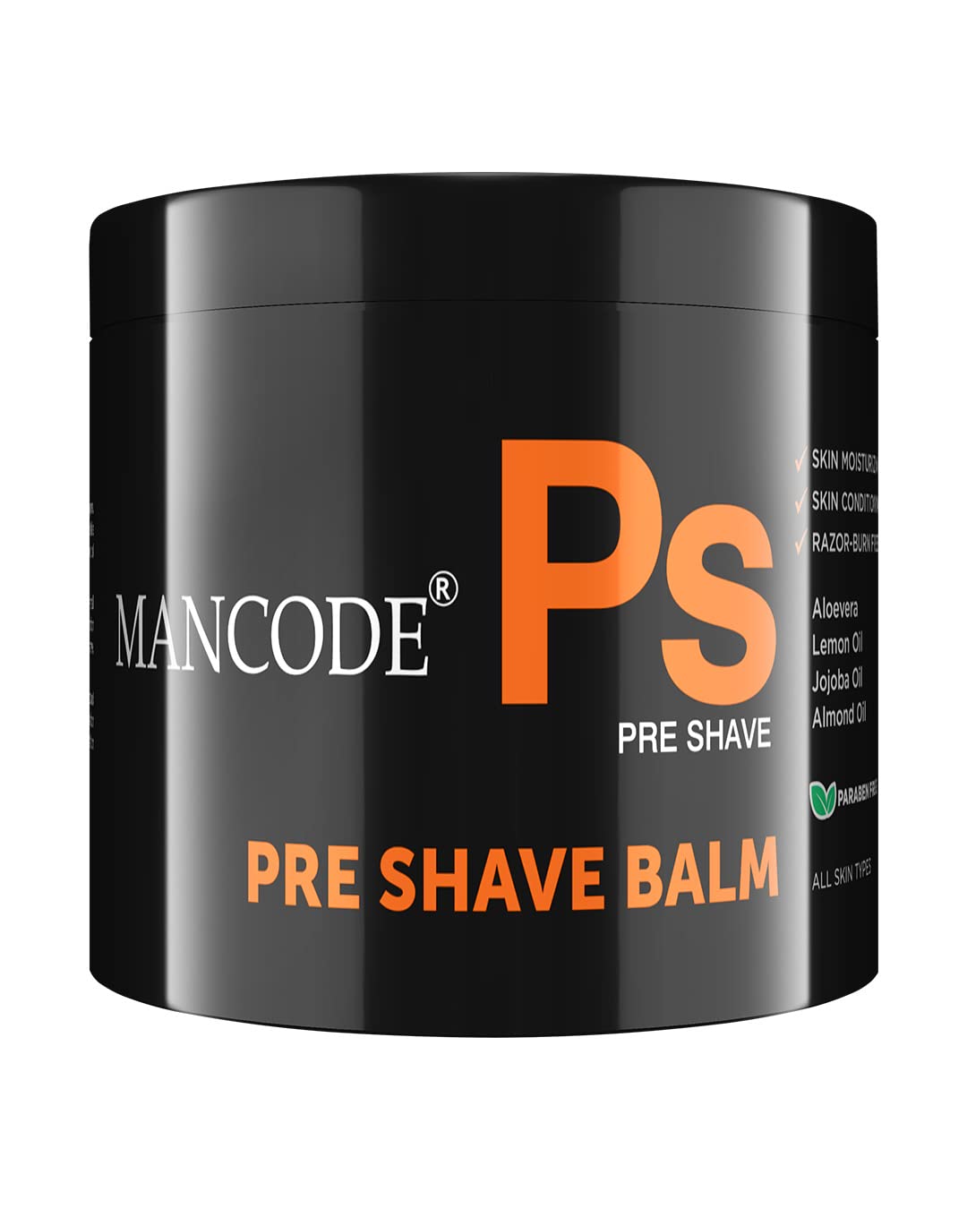 Mancode Pre-Shave Balm for Men | 100gm | Balm Softens your Beard | Provides Razor Glide for a Smooth Zesty Shave | Apply to Prevent Shaving Irritation and Razor Burns | Cut & Irritation Free Shave.