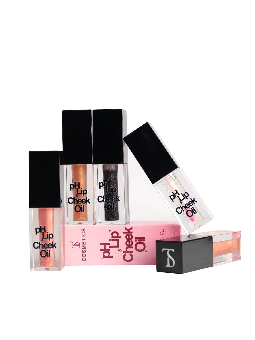 PH Lip & Cheek Oil - Black Bite, 5ml | Hydrating, Tinted Lip & Cheek Stain | Non-Sticky, Long-Lasting & Moisturizing | Nourishing Formula for a Natural Glow