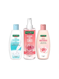 Nature's Essence CTM Combo - The Ultimate Skincare Trio, Cleansing Milk - Toner - Moisturiser, 300ml