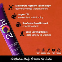 2.Oh! Italian- Orange Hair Color For Women & Men | Ammonia-Free DIY Semi Permanent Hair Color | Enriched with Argan Oil | Lasts upto 12-15 Washes (Pack of 2)