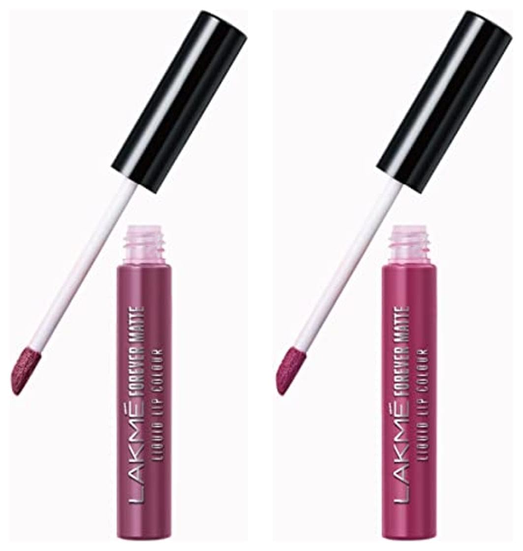 Lakmé Forever Matte Liquid Lip Colour, Mauve Fling, 5.6 ml & Lakmé Forever Matte Liquid Lip Colour, Fuschia Chic, 5.6 ml