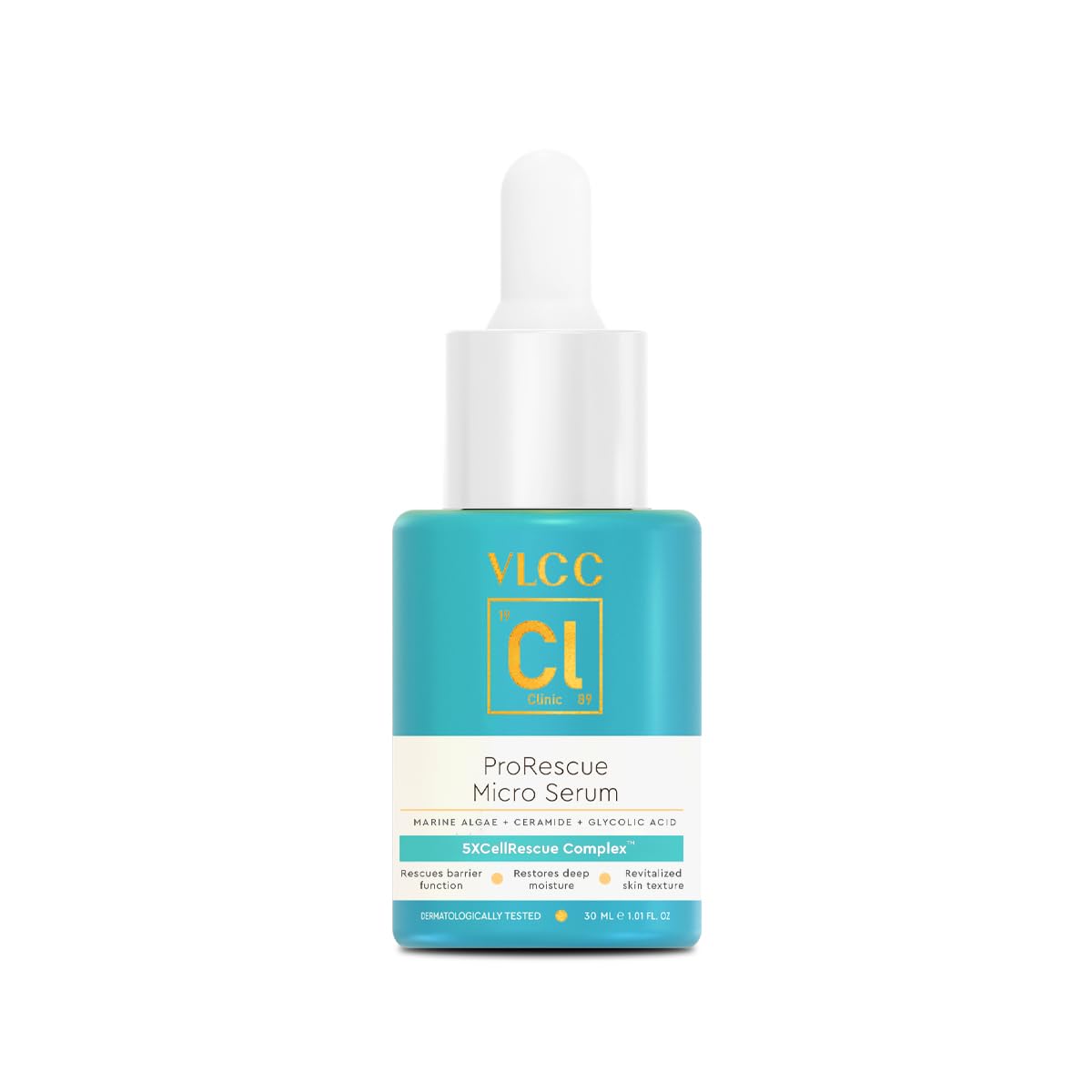 VLCC Clinic ProRescue Micro Serum - 30ml | Powered By 5XCellRescue Complex™ | Barrier Protection | Intense Moisturization for Dry, Patchy Skin, Revitalized Skin Texture | Formulated by Experts