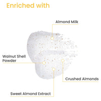 Earth Rhythm Body Scrub Almond Milk & Crushed Almonds | Removes Grime, Fights Dullness, Nourishes & Protects | Unisex - 200g