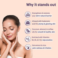 Aravi Organic Advanced Barrier Repair Moisturizer - With Ceramide, Peptide, Hyaluronic Acid & Cica - For Deep Moisturizing, Strengthening & Skin Barrier Repair - For All Skin Types - 100 gm