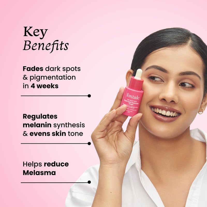 Foxtale 3% Tranexamic Acid Face Serum with Peptides & Niacinamide for Hyperpigmentation, Reduces Marks & Dark Spots, Evens Out Skin Tone, All Skin Types, Men and Women - 30 ml