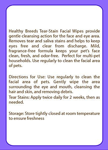 Healthy Breeds Cesky Terrier Tear Stain Wipes 70 Count