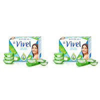 Vivel Aloe Vera Bathing Soap with Vitamin E for Soft Glowing skin, 1200g (150g - Pack of 8), Soap for Women & Men, For All Skin Types