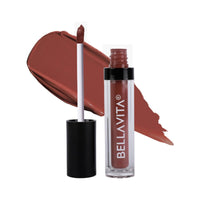 BELLAVITA Kiss-Proof Liquid Lipstick | 3.8 ml | 18-hr Stay | Transferproof Lipstick | Long Lasting | Ultra Matte Finish | Intense Moisturisation | Waterproof Liquid Lipsticks for Women | Just Nude