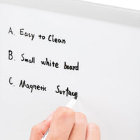 Basics Small Dry Erase Whiteboard, Magnetic White Board with Marker and Magnets - 8.5