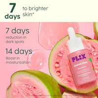 PLIX - The Plant Fix Guava Powered Regime for Glowy Skin | Hydrating Cleanser | 10% Vitamin C Dewy Serum | Smoothie Moisturizer | Promotes Hydration & Brightening | Glowing in 1 Use