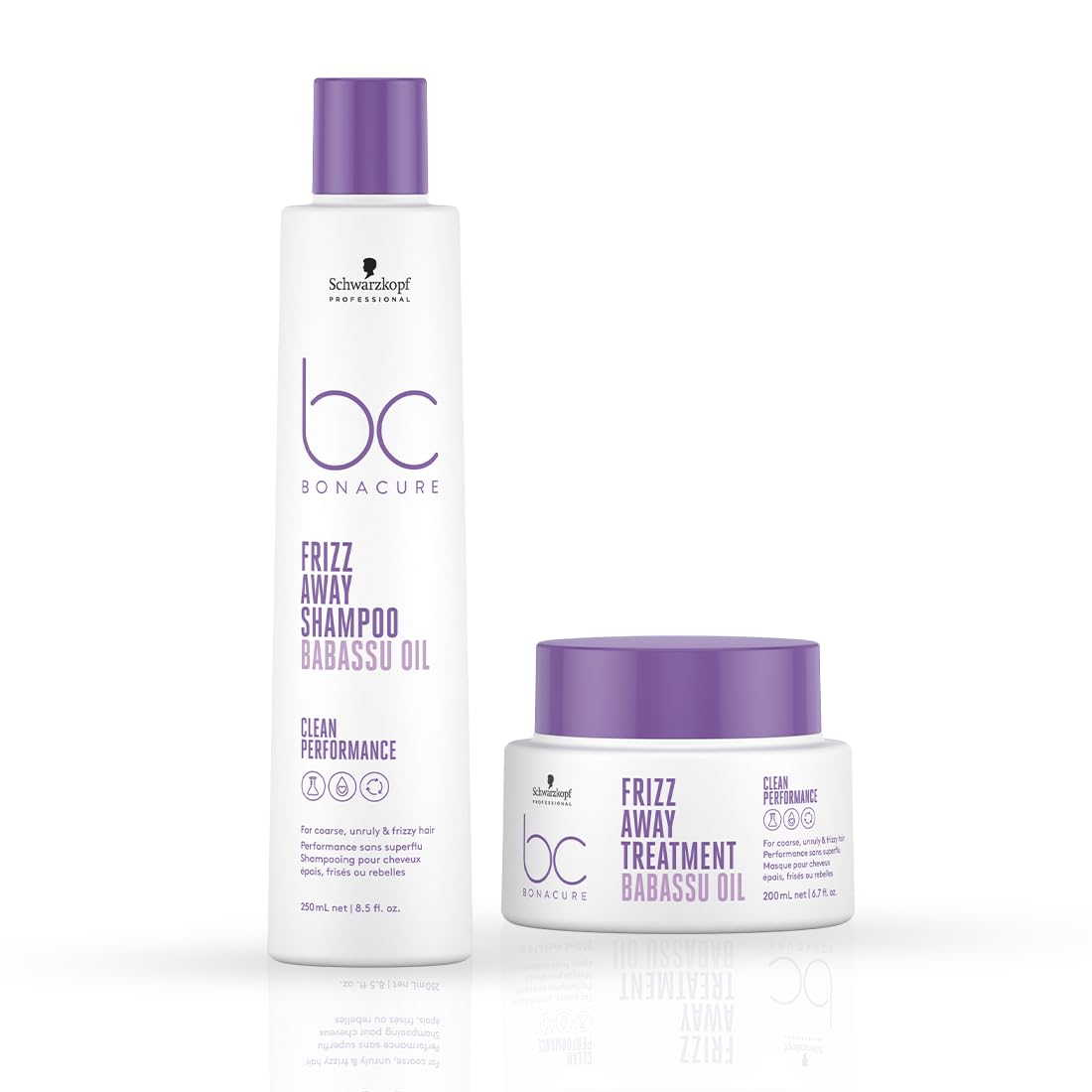 Schwarzkopf Professional New Bonacure Vegan Keratin Range - Treatment(200ml) + New Bonacure Vegan Keratin Shampoo (250 ml) - Clean Combo