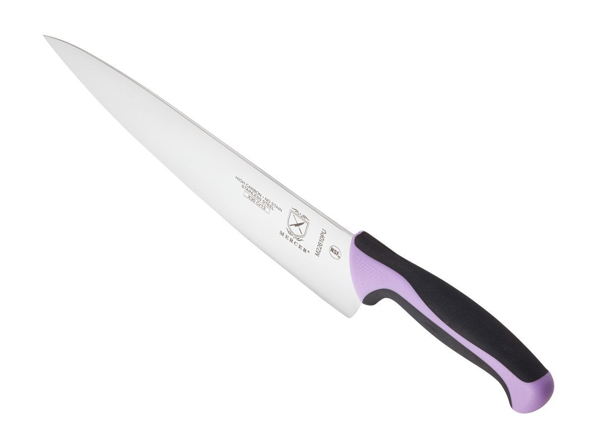 Mercer Culinary Purple Millennia Colors Handle, 10" Chef's  Knife