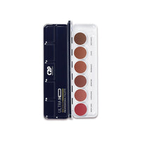 C2P Pro 6-Shade Lipstick Palette for Women (21g) – Nude Creamy Matte Lip Colors | Blusher & Contour | Waterproof, Lightweight, Long-Lasting & Hydrating Lipstick Kit (Nude Whisper)