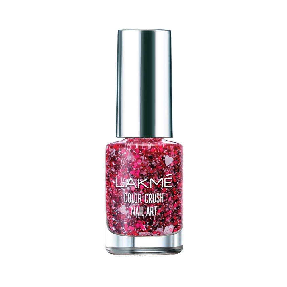 Lakmé Color Crush Shimmery Finish Nailart, G9, 6Ml And Lakmé Color Crush Nailart, M5 Burgundy, 6 Ml