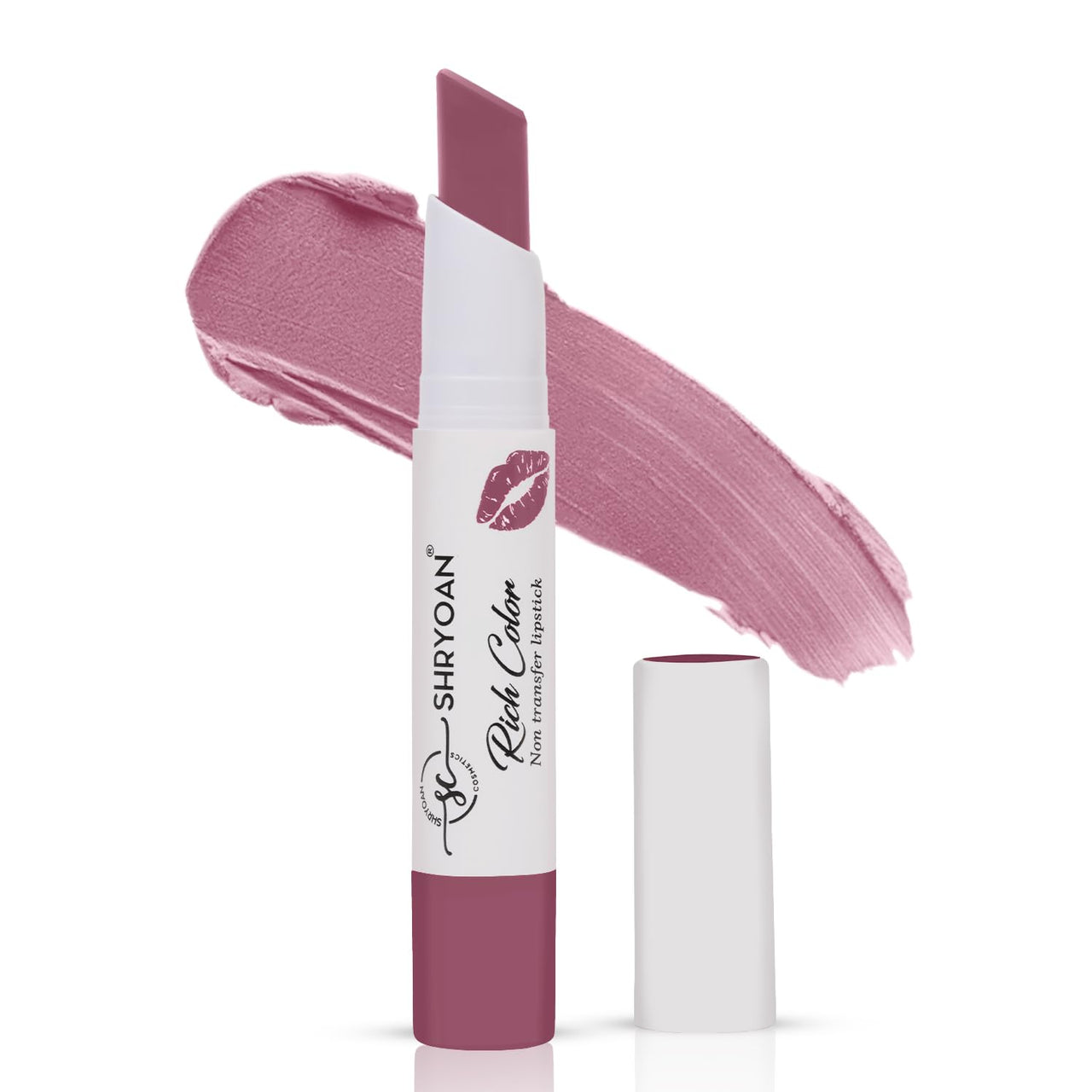 Shryoan Rich Color Non-Transfer Lipstick | Waterproof & Super Matte Finish | Long Stay Creamy Lipstick | Single Swipe Application (STRAWBERRY GLAZE - 02)