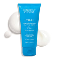 Conscious Chemist Hyaluronic Acid Moisturizer | 100g | Moisturizer for Dry Skin Face, Ceramide Moisturizer, Face Cream for Men & Women, Treat Dull, Dehydrated Skin, For Normal to Dry Skin - Hydro+