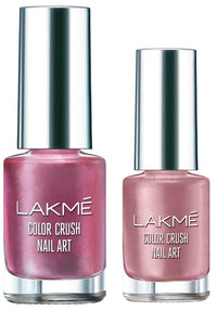 Lakmé Color Crush Shimmery Finish Nailart, M3 Original Nude, 6 Ml & Color Crush Nail Art, C2, 6Ml