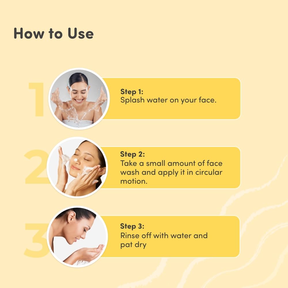 Mylo Care Ubtan Face Wash 100g | Detans, Brightens & Fights Acne | Removes Dead Skin & Blemishes | With Saffron, Turmeric & Nalpamaradi Oil | For All Skin Types