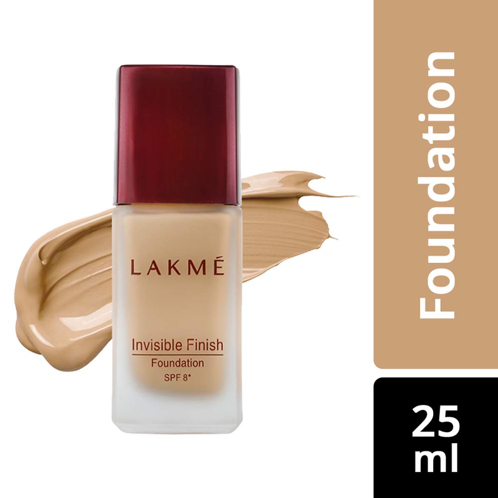 Lakmé Invisible Finish Spf 8 Natural Foundation Cream, Shade 04, 25Ml & Invisible Finish Light Coverage Spf 8 Foundation, For Normal Skin Shade 05, 25Ml, Pack Of 2