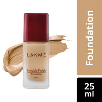 Lakmé Invisible Finish Spf 8 Natural Foundation Cream, Shade 04, 25Ml & Invisible Finish Light Coverage Spf 8 Foundation, For Normal Skin Shade 05, 25Ml, Pack Of 2