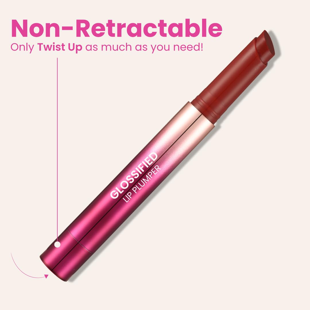 Typsy Beauty Glossified Lip Plumer (Cherry Blossom with Shimmer) | 3-in-1 | Hydrating & Nourishing Lip Balm | Instant Fullness with Lip Plumper | High Shine Lip Gloss | Formulated In Korea | 2.6gm