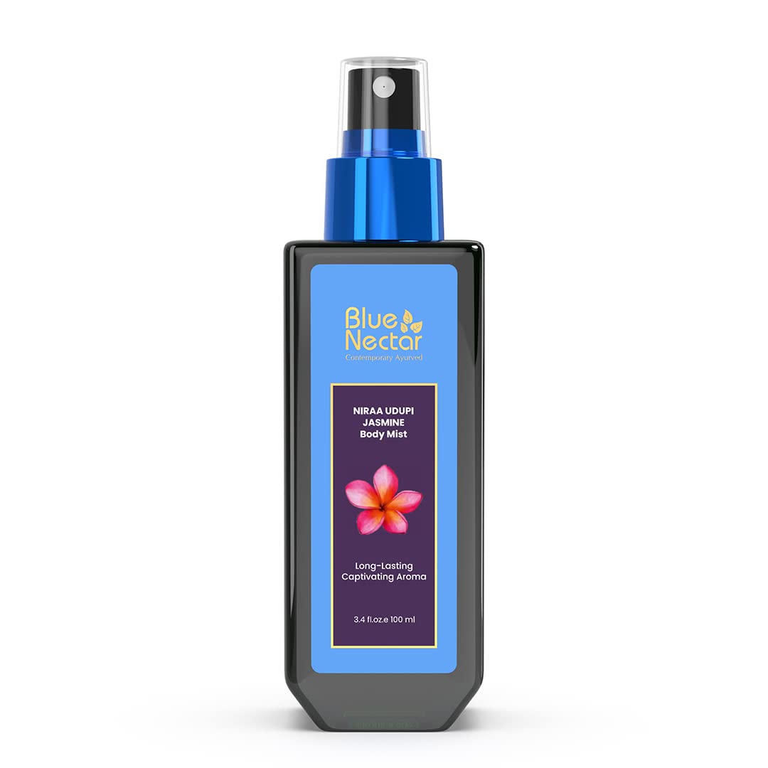 Blue Nectar Niraa Udupi Jasmine Body Mist for Long-Lasting Freshness and Relaxation (100ml)