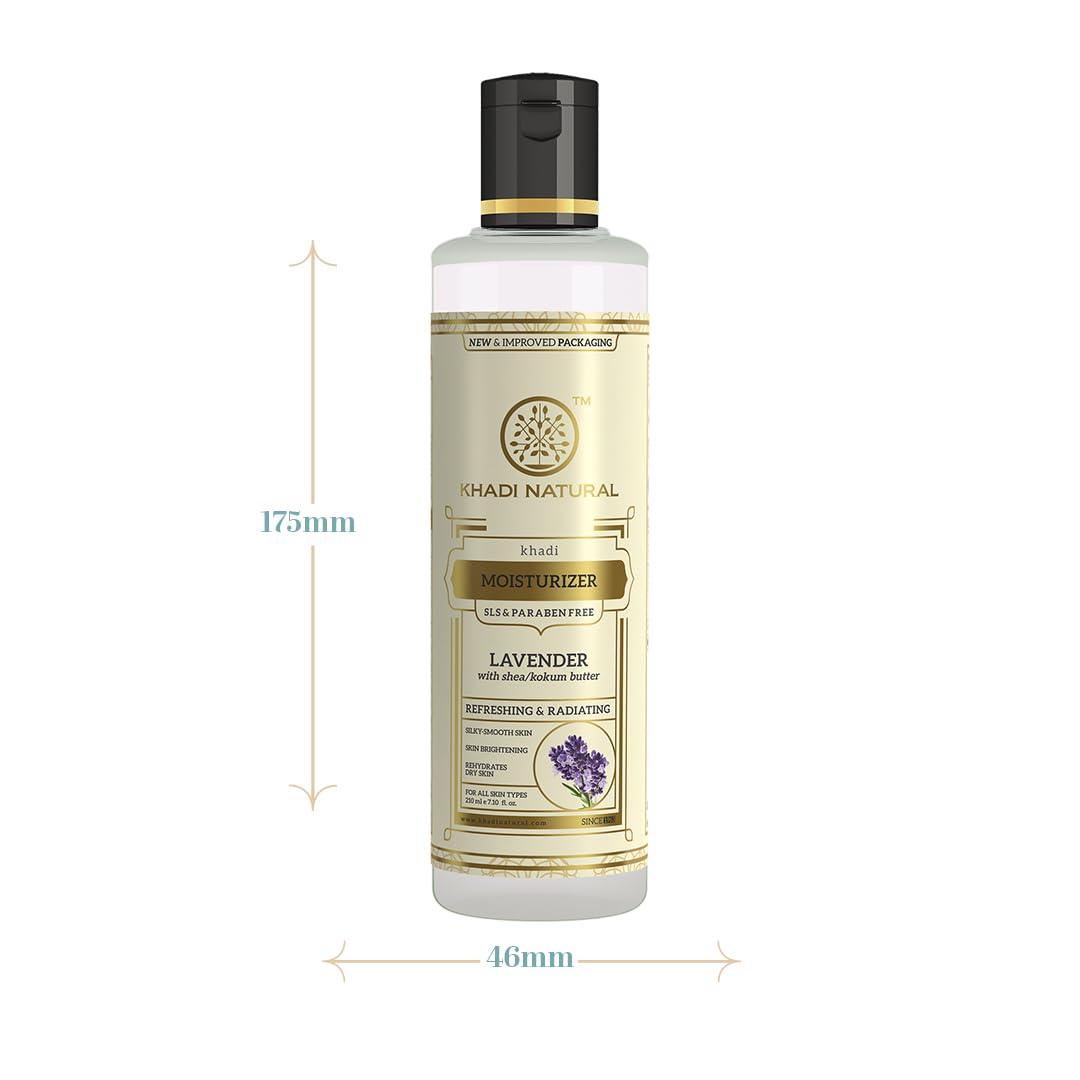 Khadi Natural Lavender Fairness Liquid Moisturiser Sls & Paraben Free