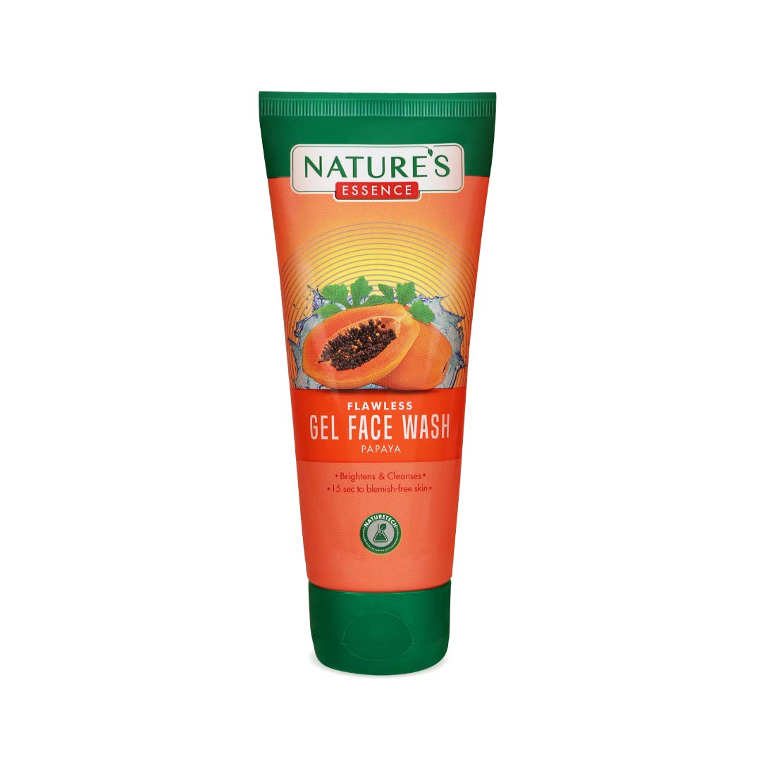 NATURES ESSENCE Anti Pigmentation Papaya Gel Face wash for women infused with Saffron |reduces Spot| Instant Brightening |Tan Removal 50gm