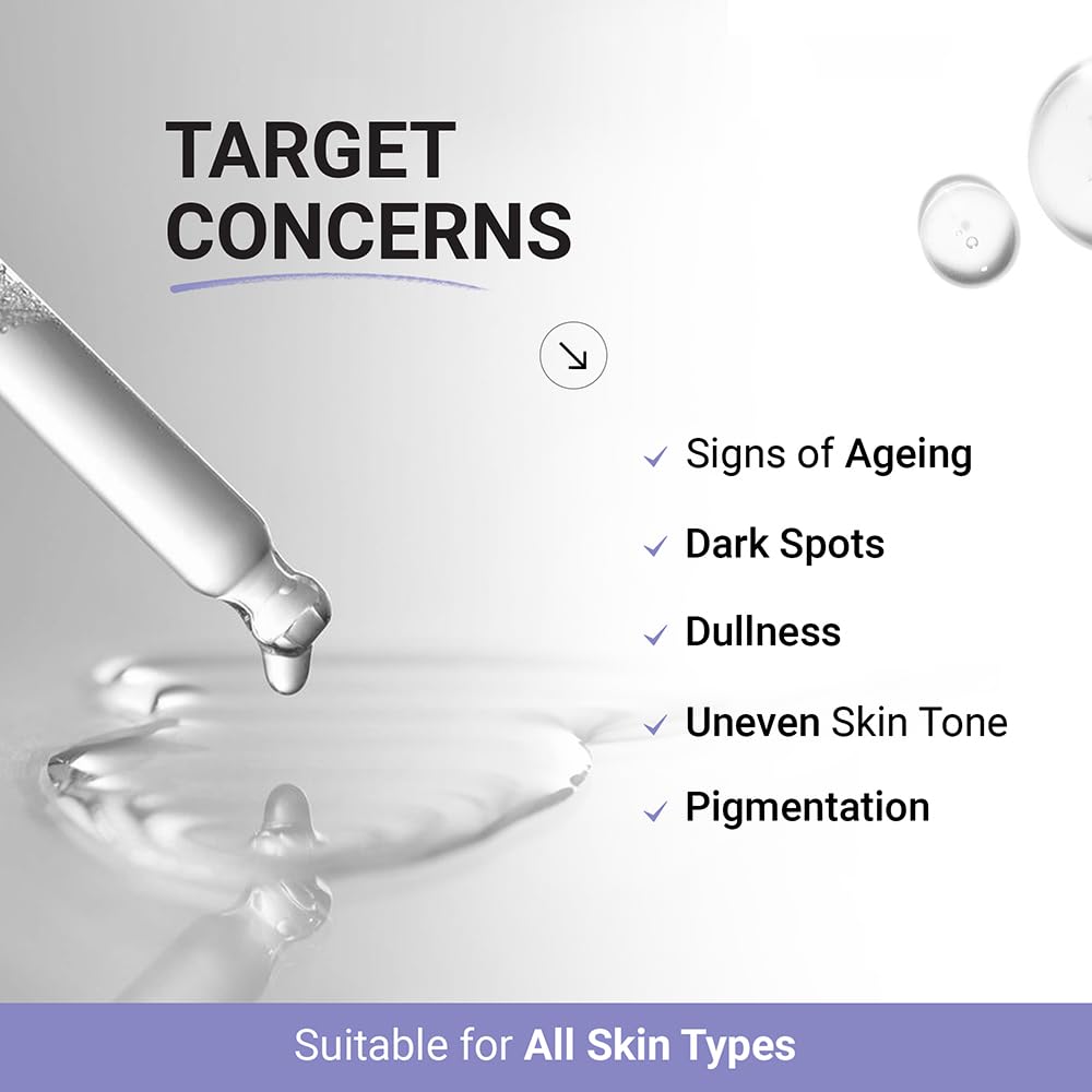 SEREKO 50X Vitamin C Face Serum for Glowing & Brightening Skin | Suitable to All Skin Types | Reduce Dark Spot, Recurring Acne & Blemishes | With Psychodermatology Formula | 10ml