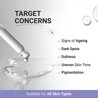 SEREKO 50X Vitamin C Face Serum for Glowing & Brightening Skin | Suitable to All Skin Types | Reduce Dark Spot, Recurring Acne & Blemishes | With Psychodermatology Formula | 10ml