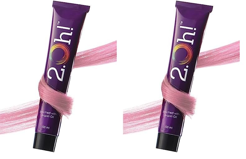 2.Oh! Italian- Pastel Pink Hair Color For Women & Men | Ammonia-Free DIY Semi Permanent Hair Color | Enriched with Argan Oil | Lasts upto 6-8 Washes (Pack of 2)