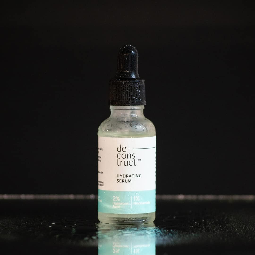 Deconstruct Hydrating Face Serum - 2% Hyaluronic Acid + 1% Niacinamide | Provides Intense Hydration | Face Serum For Oil-Free Moisturisation, Plump & Soft Skin | Beginner Friendly | 30ml