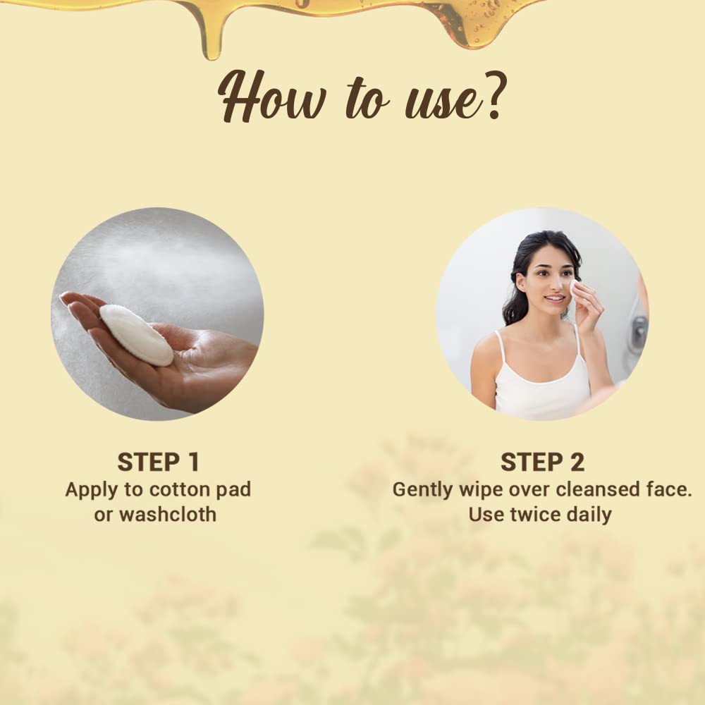 Biotique Honey Water Pore Tightening Brightening Toner With Himalayan Waters|Maintains Ph Balance|Moisturized And Hydrated Skin|100% Botanical Extracts|Suitable For All Skin Types|120Ml,Pack of 4