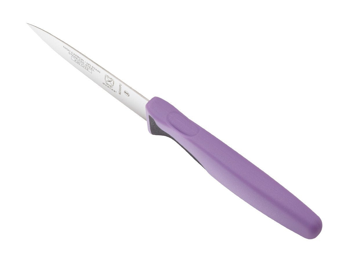 Mercer Culinary Purple Millennia Colors Handle, 3" Slim Paring Knife