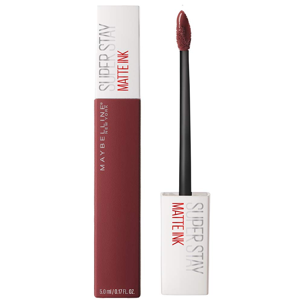 Maybelline New York Super Stay Matte Ink Liquid Lipstick, 50 Voyager, 5ml and Maybelline New York Super Stay Matte Ink Liquid Lipstick, 80 Ruler, 5ml