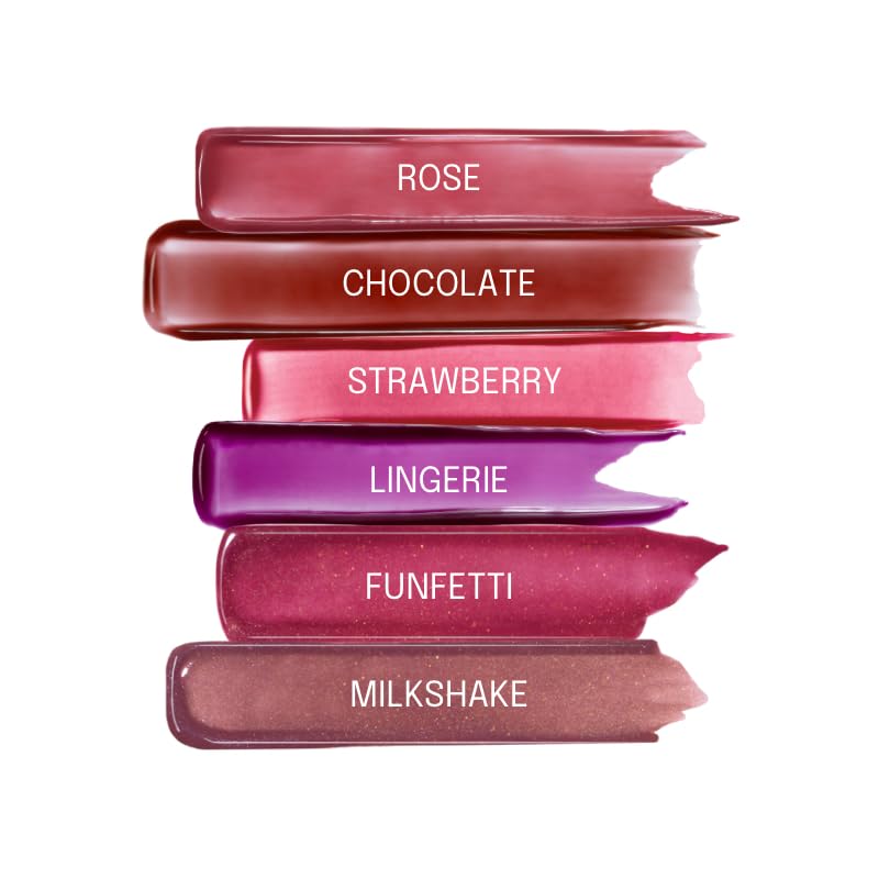 Diam Beauty Love Potion Lip Oil, Lip Gloss for Women - Long Lasting, Glittery, Natural Organic Lip Makeup, Unique Lip Gloss Formula - Milkshake (5ml)