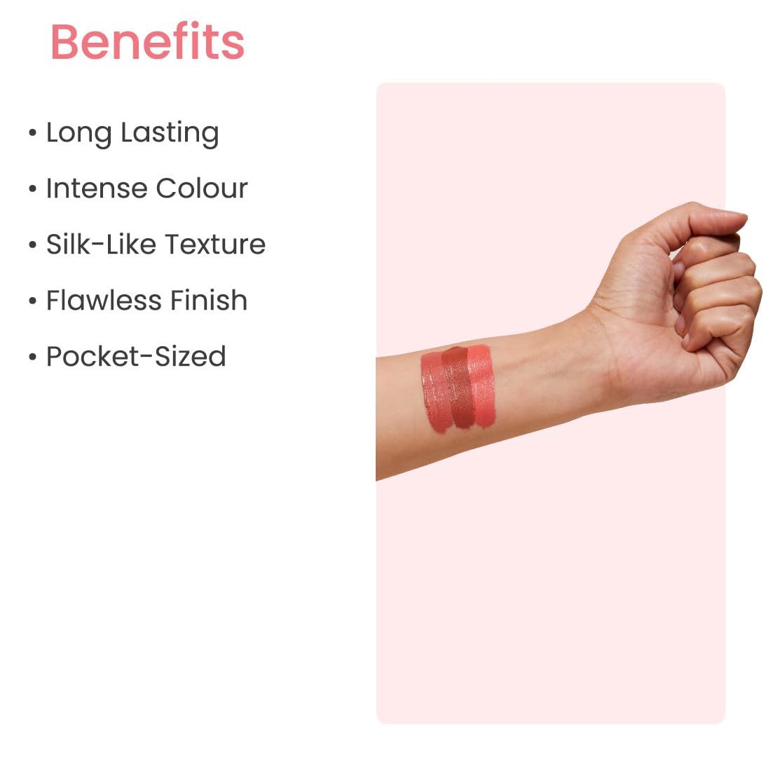 Earth Rhythm Silk Set Go 3-in-1 Lip & Cheek Tint, Long Lasting Flawless Finish, Super Hydrating, Travel Friendly (Satin Bold)
