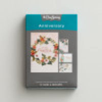 Dayspring - Happy Anniversary - 4 Design Assortment with Scripture - 12 Boxed Floral Cards and Envelopes (18561) (Pack of 2) 12 Count (Pack of 2)