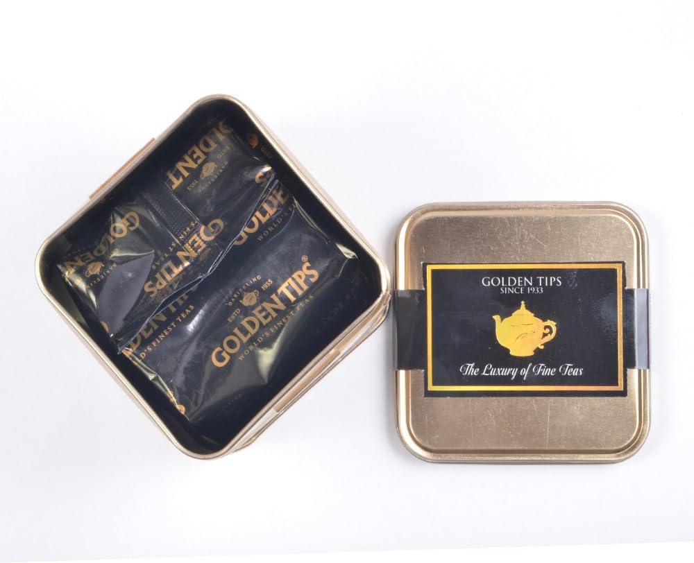 Golden Tips Nilgiri Black Tea Loose Leaves Tin can (100 Gram, 50 cups)