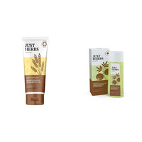 Just Herbs Spf 35+ Nosun Sunscreen For All Skin Types Gel, Lightweight, Broad Spectrum Pa 35++++- 50Ml & Skin-Rejuvenating Ayurvedic Face Wash Cleanser - 100 Ml Combo, Pack Of 1