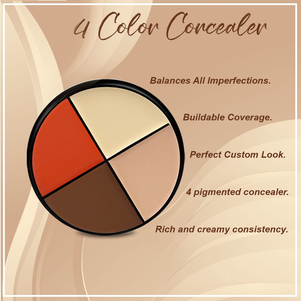 Daily Life Forever52 Matte Finish 4 Color Shades Concealer Kit Multipurpose creamy, lightweight Easy-To-Blend Hydrating Formula For Smooth Long Lasting Natural Finish Perfect Look AC006