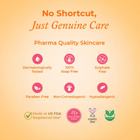 The Pink Foundry's Brightening & Exfoliating Vitamin C Face Wash suitable for all Skin Types | Daily Cleanser | Deeply Cleanses Skin, Reduces Tan, Dullness & Evens Out Skin Tone | 100ml