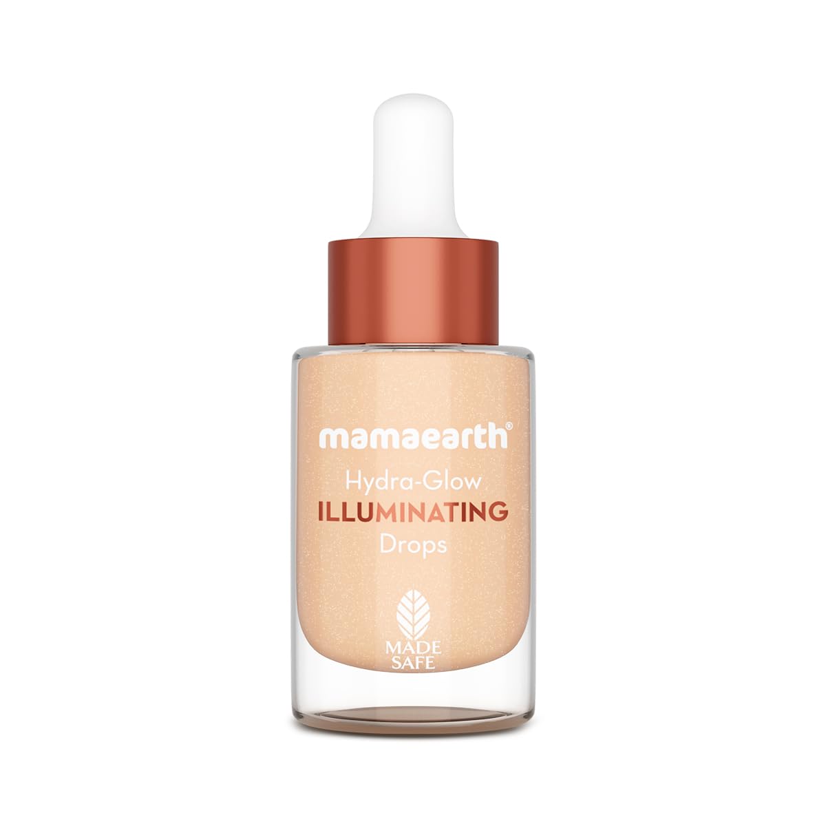 Mamaearth Hydra-Glow Illuminating Drops With Vitamin C & Hyaluronic Acid - 15Ml | All Skin Type Multi-Purpose Primer Drops |Light Moisturizes Skin | Gives Non-Greasy Dewy Finish